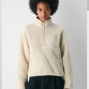 Aritzia Cream Fleece Sweatshirt